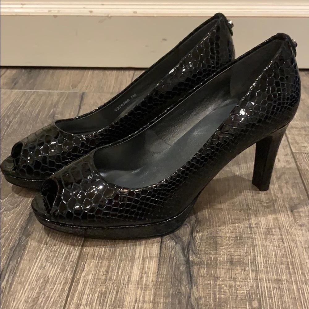 Stuart Weitzman Snake Print Heels